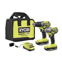 Kit Combinado Ryobi One+ Hp De 18 V Sin Escobillas Con Taladro 1/2 E Impacto 1/4