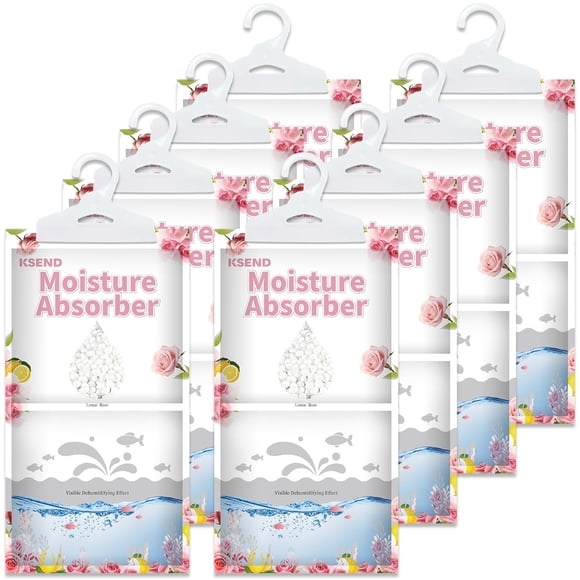Absorbedor de humedad Ksend, 8 paquetes de bolsas deshumidificadoras, 290 ml