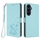 thumbnail image 1 of Carcasa Billetera de Cuero Sintético para Samsung Galaxy A55 5G, Verde Claro, 1 of 6