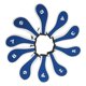 thumbnail image 5 of Juego De 10 Uds De Funda Para Cabeza De Hierro De Golf Funda Para Cabeza De Palo De Golf Putter Para Deportes Al Aire Libre Azul Y Blanco, 5 of 5