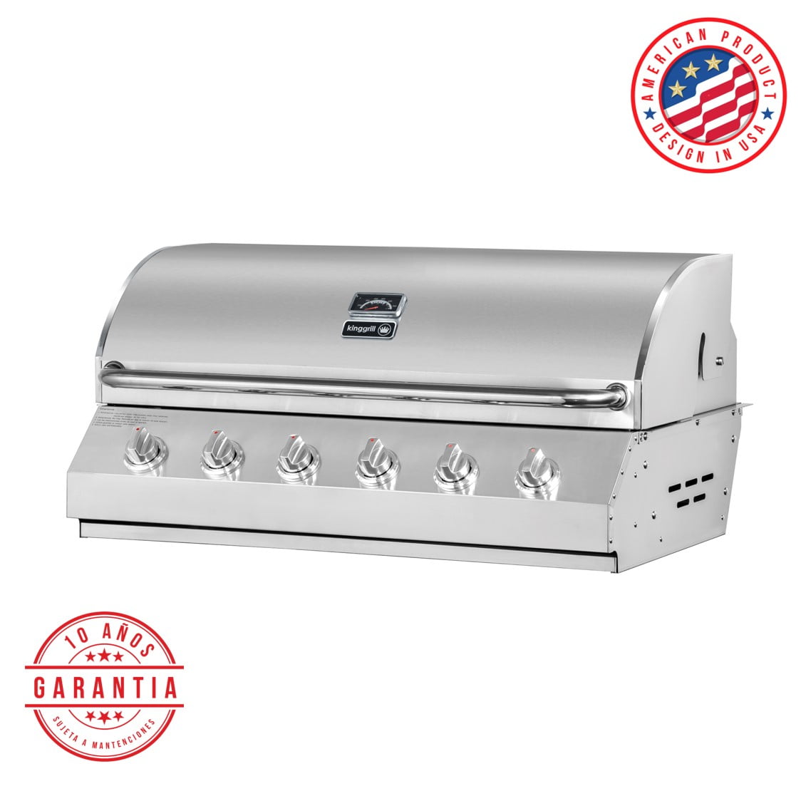 Kinggrill - Parrilla A Gas Empotrada 6 Quemadores