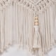 thumbnail image 3 of Cortinas De Puerta Ventana Colgante De Pared Paneles De Cortina Divisor De Habitación Boho Decoración De Boda Fondo Boho Cocina Valance (blanco De Marfil 52w X 21h), 3 of 3
