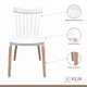 thumbnail image 4 of Comedor Mesa Eames Cuadrada Blanca + 4 Sillas Windsor Blanca, 4 of 8