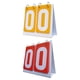 thumbnail image 1 of 2x Aletas De Puntuación De Tabla 2 Dígitos Marcadores Deportivos Múltiples Para Juegos Fútbol Rojo Amarillo, 1 of 2
