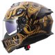thumbnail image 2 of Casco LS2 Stream II Samurai Negro/Oro - Talla S, 2 of 3