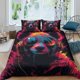 thumbnail image 1 of Super cool bear Bedding Set Duvet Cover Set3-Piece Bedding Set, 1 of 5
