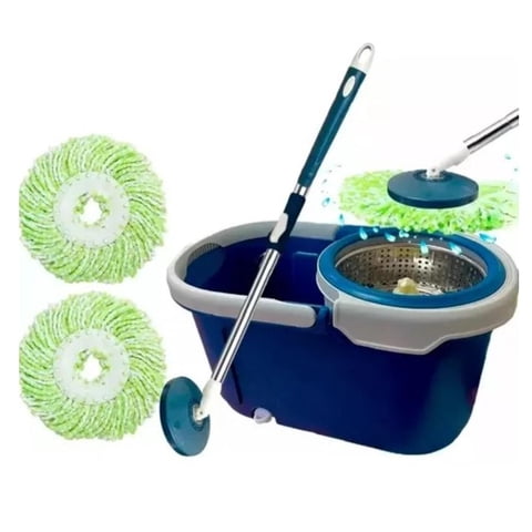 Citotools - 2 Mopas Giratoria 360° Paño Trapeador Trapero + Canasto