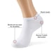 thumbnail image 3 of Calcetines Tobilleros De Algodón Fino De Corte Bajo 10 Pares Blancos, 3 of 6