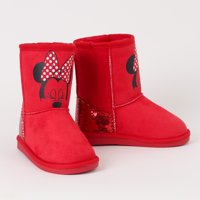 Bota Chiporro Niña Minnie Pestañas Rojo Disney