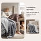 thumbnail image 4 of Manta Bedsure Sherpa de forro polar para sofá, 130 x 150 cm, color gris, 4 of 8