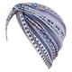 thumbnail image 3 of Gorros De Quimio De Algodón Suave, Pañuelo Elástico Para La Cabeza, Pañuelo, Turbante Para La Caída Del Cabello, Color Azul Marino., 3 of 3