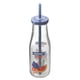 thumbnail image 2 of Botella Vidrio Con Bombilla 420ML Azul, 2 of 2