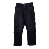 Pillin - Jeans Niño Cargo Cintura Ajustable Gris