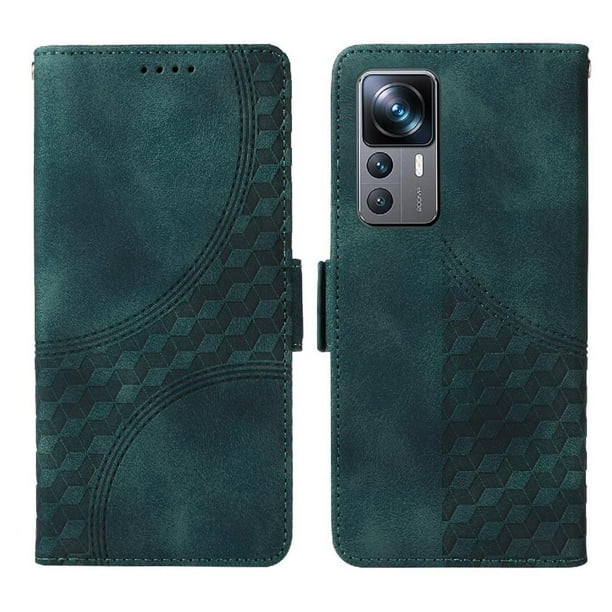Carcasa FOXDOCK Xiaomi 12T de cuero PU, diseño acolchado clásico, protección contra caídas y rayones