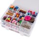 thumbnail image 5 of Caja organizadora Exptolii 20 × 16 × 3 cm transparente con 18 compartimentos, 5 of 9