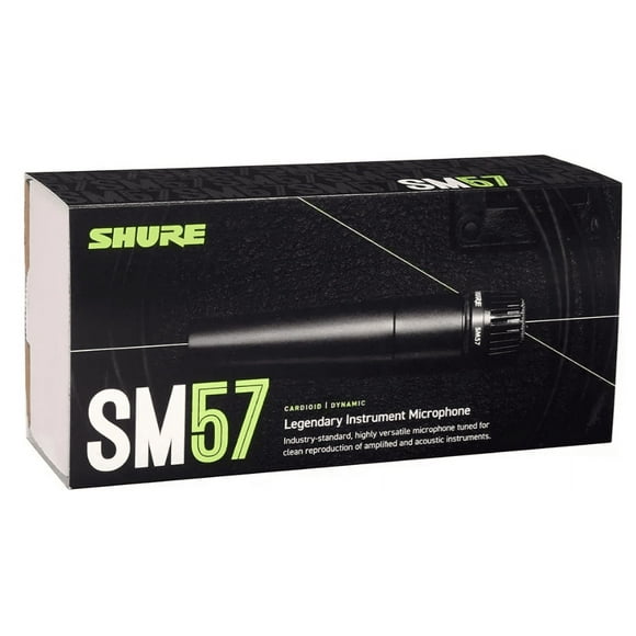 Micrófono Shure SM SM57-LC Dinámico Cardioide color negro