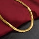thumbnail image 5 of Collar de cadena de serpiente chapado en oro amarillo macizo de 18 quilates para mujer y hombre, 20 pulgadas, 5 of 5