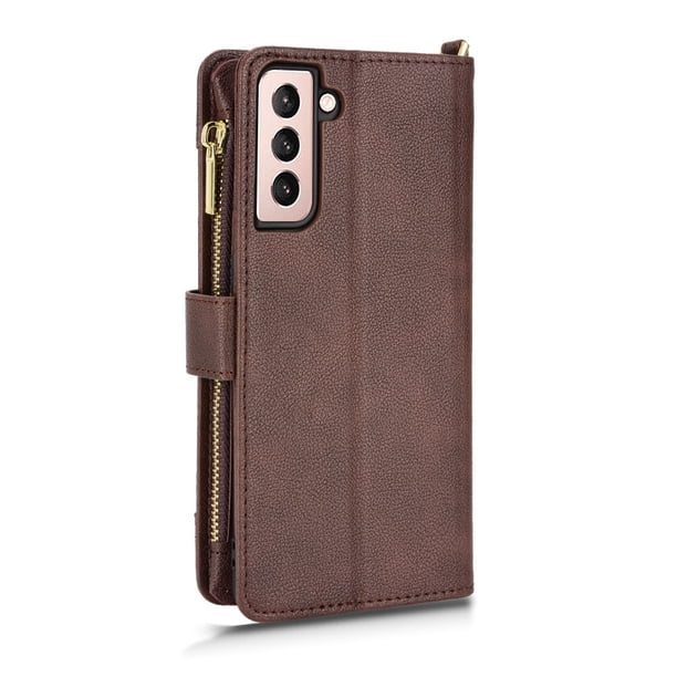 Stylish PU Leather Wallet Case for Samsung Galaxy S22/S22+/Ultra - Multi-Functional & Multi-Card Slots
