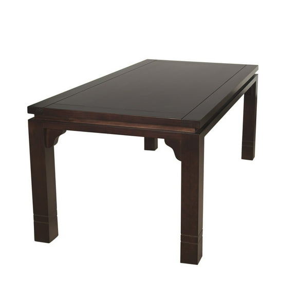 Mesa De Comedor Luciana Rectangular 92 X 170 Cm Madera Color Chocolate