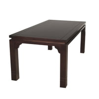 Arthome - Mesa De Comedor Luciana Rectangular 92 X 170 Cm Madera Color Chocolate