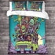 thumbnail image 2 of Juego de funda nórdica Monsters 3D con diseño de coche clásico, 100% microfibra, juego de ropa de cama de dibujos animados de 3 piezas con fundas de almohada, juego de ropa de cama doble, 2 of 3