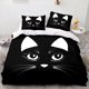 thumbnail image 1 of 3D Animal Cat Quilt Cover 3D Large Printed Double Size Quilt Cover Bedding Set Single Set, 1 of 5