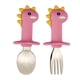 thumbnail image 3 of Dinosaur Toddler Fork And Spoon Utensil Set, 2 Pack, Dinosaur-shaped Design To Attract Baby's Attention And Make Baby More Willing To Learn To Use Utensils, 3 of 4