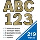 thumbnail image 4 of Cartas para tablón de anuncios Carson Dellosa, 219 unidades, purpurina dorada, 4 of 7