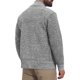 thumbnail image 3 of Chaqueta de punto con cremallera y forro polar grueso de invierno para hombre, cuello alto, M gris, 3 of 6