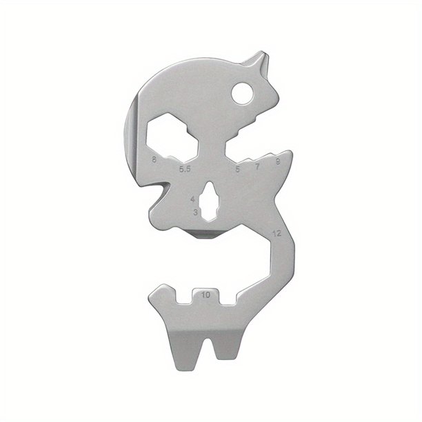 1pc Multifunctional Stainless Steel Tool Card For Outdoor Kayaking Camping Travel Hiking, Portable Outdoor Survival Tool