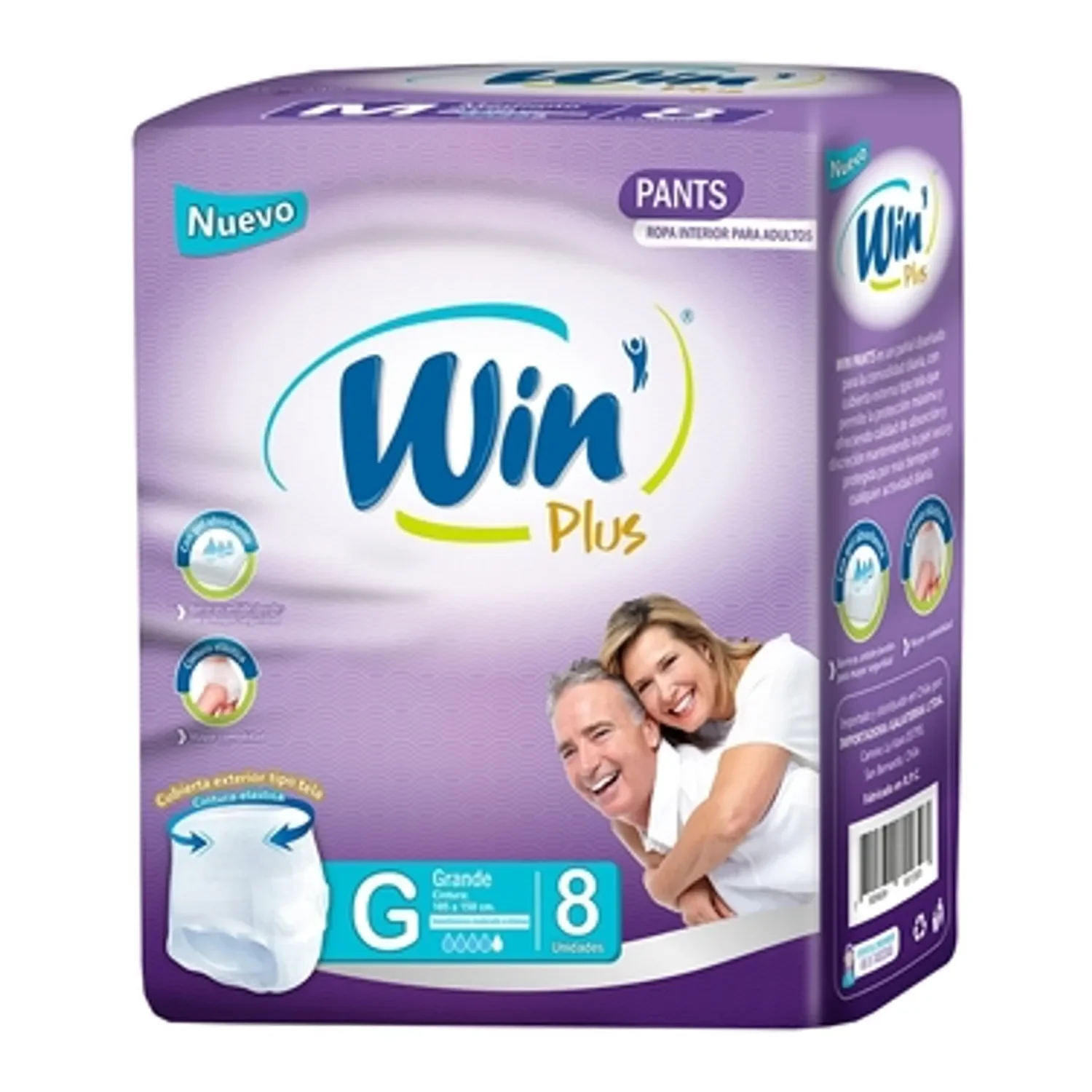 Win - Plus Pants Ropa Interior Adulto Talla G 8u