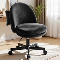 Silla De Oficina Gtplayer Velvet Tall Con Ruedas Y Almohada Lumbar