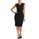thumbnail image 1 of INSPIRE CHIC Vestido de Tubo para Mujer Regreso a Clases Atuendo de Maestra Vestido Profesional de Oficina sin Mangas Negro XS, 1 of 6