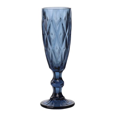 Imahe - Set 6 Copas Champagne Azul 150Ml