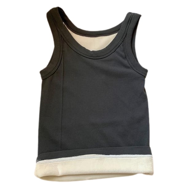 Ropa interior térmica para mujer, camiseta sin mangas, chaleco de capa base cálido