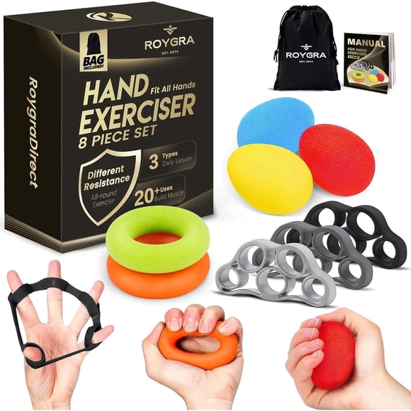 Ejercitador de manos Roygra Set de 8 piezas