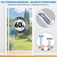 thumbnail image 2 of Puerta mosquitera magnética HOMWMPA reversible blanca 81 x 34, 2 of 9
