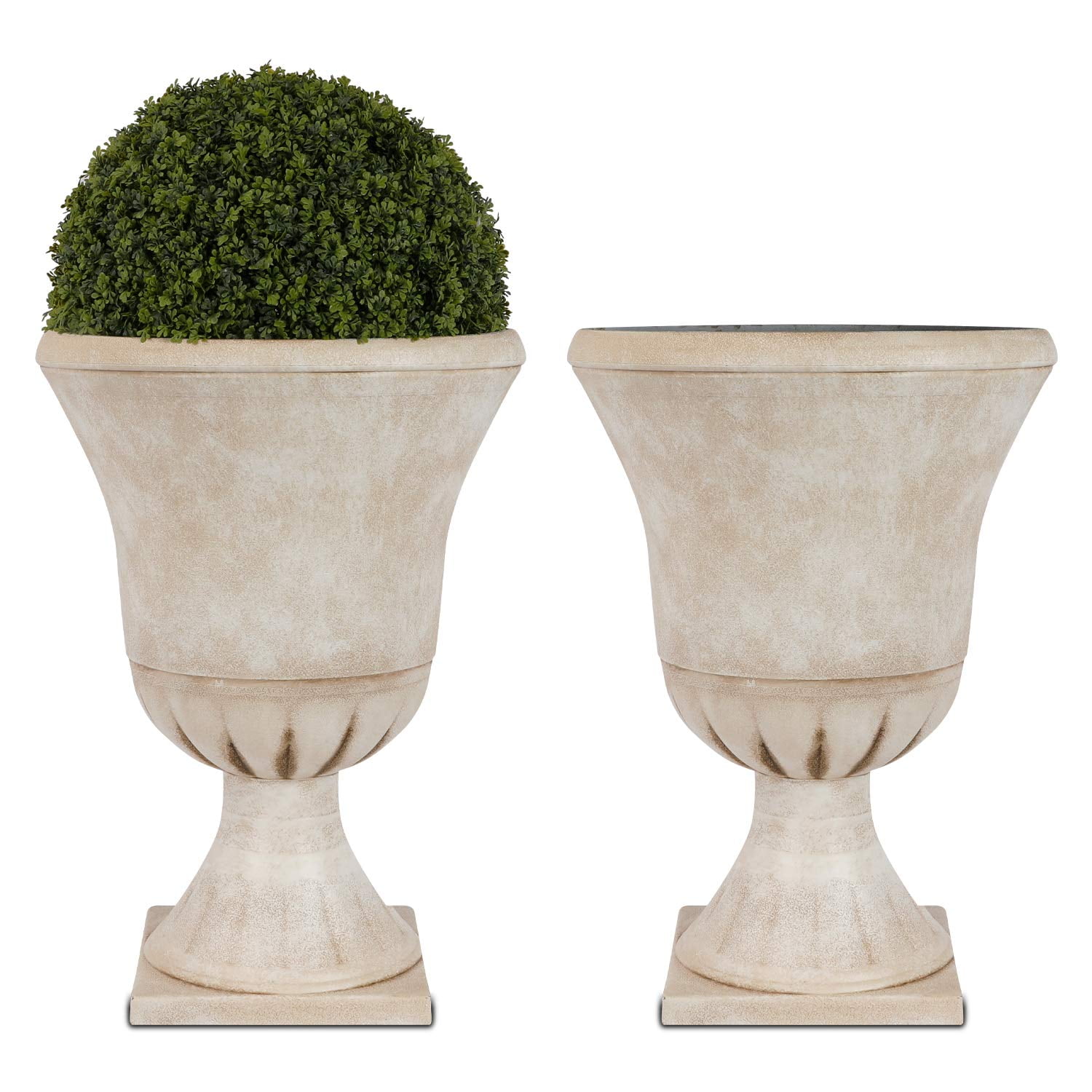 Urn Planters Worth Garden De Plástico Para Plantas De Exterior, 56 Cm