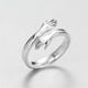 thumbnail image 1 of Creative Design Women's Fashion Ring - Trendy Stainless Steel Embracing Ring, 1 of 4