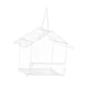 thumbnail image 1 of Comedero para pájaros de ventana para visualización al aire libre 6.3x4.33x5.12 "Decoración de jardín Amante de aves Regalo Patio trasero Transparente, 1 of 5