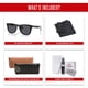 thumbnail image 5 of Gafas de Sol Ray-Ban RB4420 Cuadradas Negras/Gris Oscuro 65 mm, 5 of 7