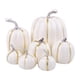 thumbnail image 1 of 7 Piezas De Calabazas Falsas, Modelo De Bricolaje, Calabazas Falsas De Espuma Para La Mesa De Halloween, Otoño, Blanco, 1 of 3