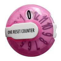 Ioensy - Contador De Puntuación De Golf Sólido Con Clip, Mini Contador De Golpes Para Mujeres, Marcador De Exterior, Transparente, Rosa