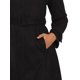 thumbnail image 5 of INSPIRE CHIC Abrigo de Imitación de Gamuza para Mujer con Cinturón, Chaqueta Larga con Cremallera y Diseño de Moda S Negro, 5 of 6