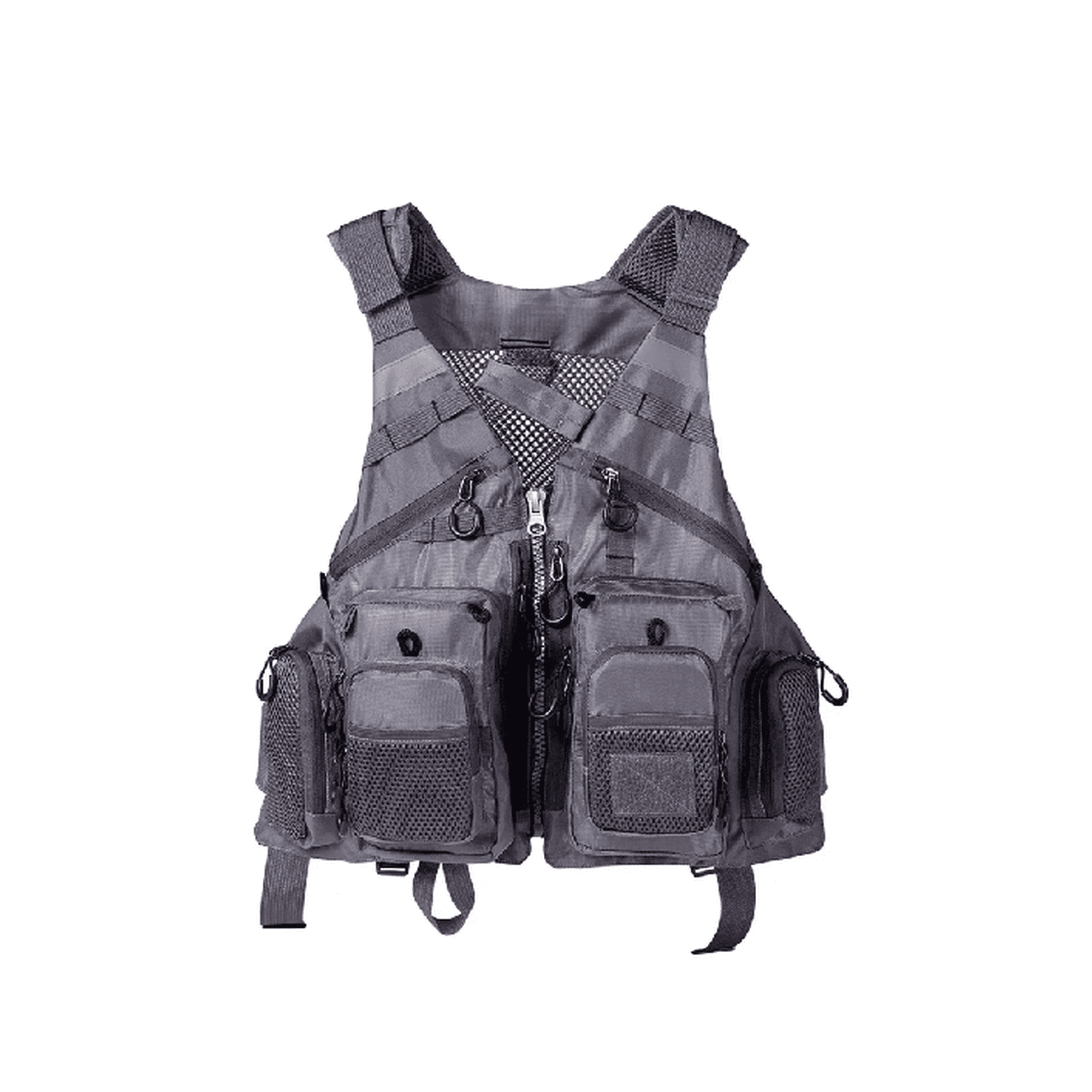 Genérico - Chaleco De Pesca Con Mochila Salvavidas Pescador Mosca, Verde