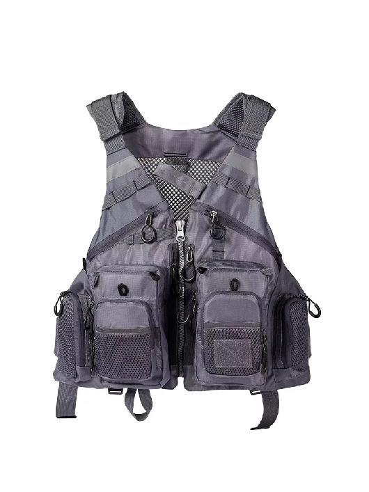 Genérico - Chaleco De Pesca Con Mochila Salvavidas Pescador Mosca, Verde