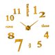 thumbnail image 3 of Reloj De Pared DIY Reloj Digital Pegatina Acrílico Calcomanía Para Decoración Del Hogar Oficina Pequeño Oro, 3 of 3