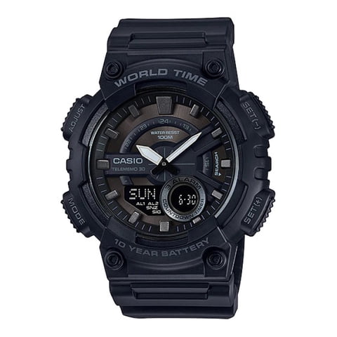 Reloj Analogo-Digital Negro Casio Aeq-110W-1Bv