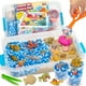 thumbnail image 1 of Kit de arena sensorial Yeonha Toys Ocean&Sand con tapa, 42 unidades para niños, 1 of 3
