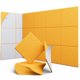 thumbnail image 1 of Paneles acústicos UNECHO 30 cm 12 piezas naranja autoadhesivo, 1 of 6